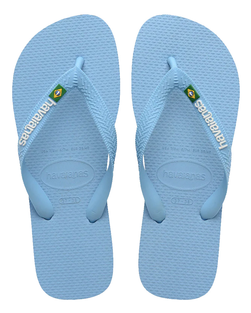 Havaianas Brasil Logo - Blå Lavendel/Hvid - Str. 43/44 EU