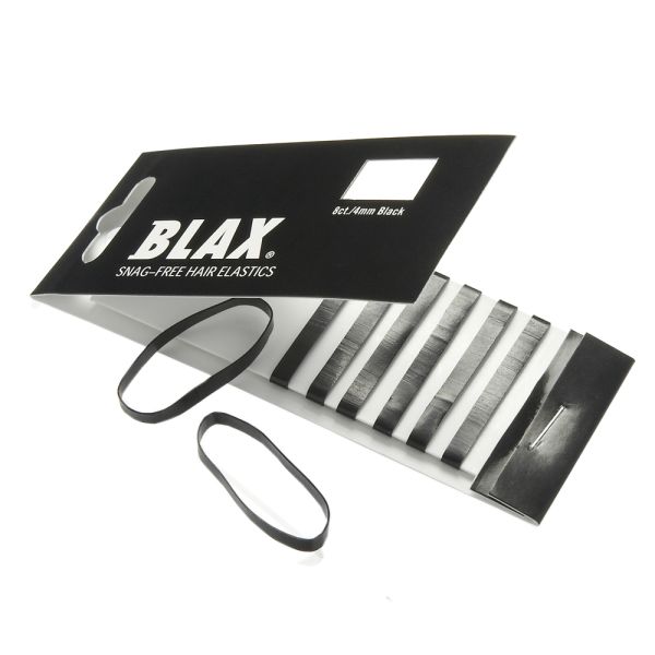 Blax - Snag-Free Hår Elastikker SORT 4mm