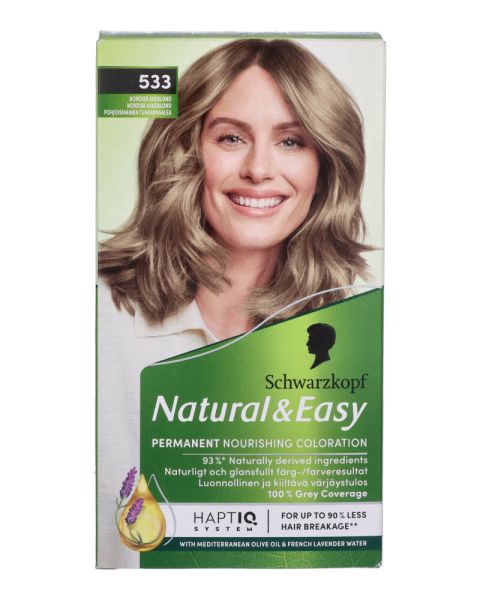 Schwarzkopf Natural & Easy 533 Nordisk Askeblond Schwarzkopf Natural & Easy 533 Nordisk Askeblond