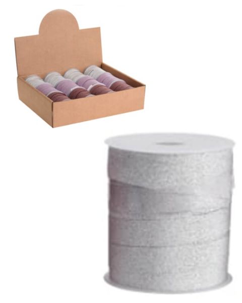 Excellent Houseware zilver Glitter Geschenklint