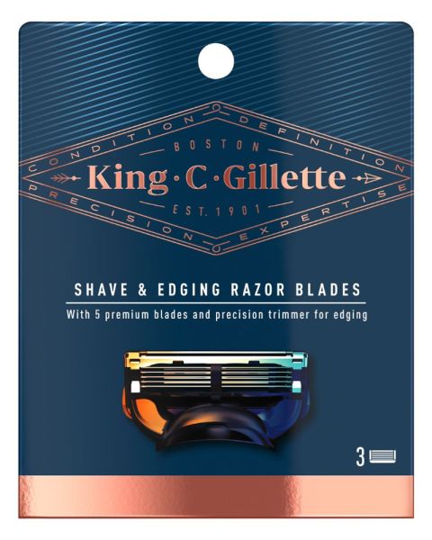 Gillette King Shave & Edging Razor Blades