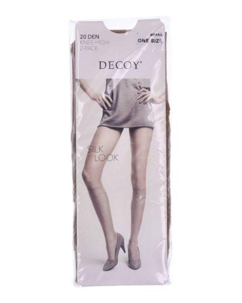 Decoy Silk Look Knee-High 2-pack (20 Den) Sierra