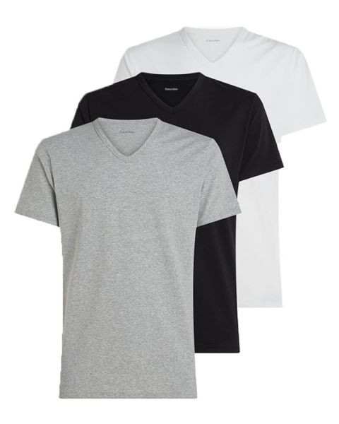 Calvin Klein Slim Short Sleeve V-Necks T-Shirts 3-Pack Str. S