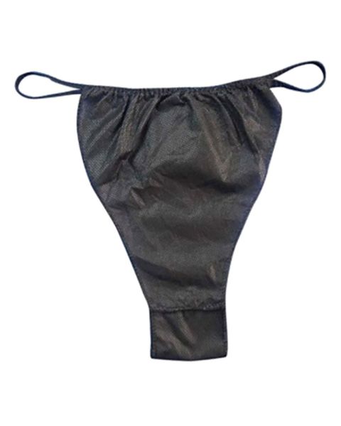 Sibel Disposable Thong Briefs Men 100 Pcs Black - Art 7420215