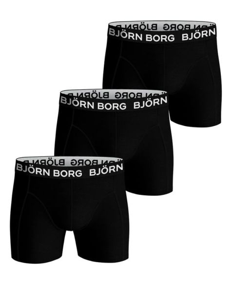 Björn Borg Cotton Stretch Shorts 3-Pack Sort Str. XL