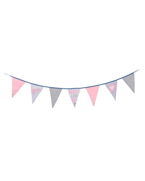 Party Collection Flag Guirlande Lyserød (U)
