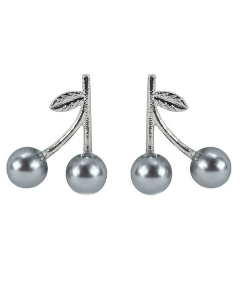 Everneed Kirsebær Øreringe Grå/Sølvfarvet (U)