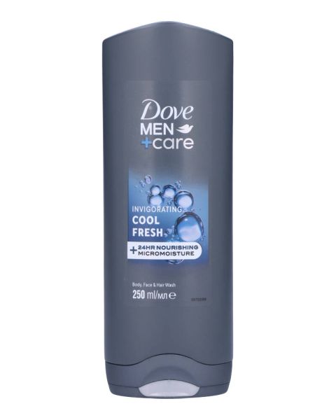 Dove Men + Care Invigorating Cool Fresh Body, Face & Hair Wash Dove Men + Care Invigorating Cool Fresh Body, Face & Hair Wash