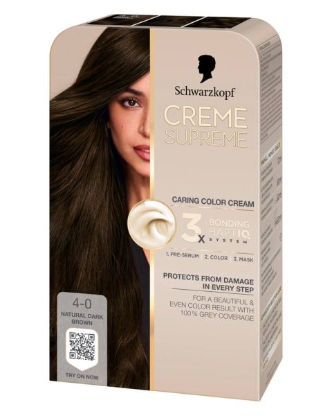 Schwarzkopf Creme Supreme 4-0 Natural Dark Brown