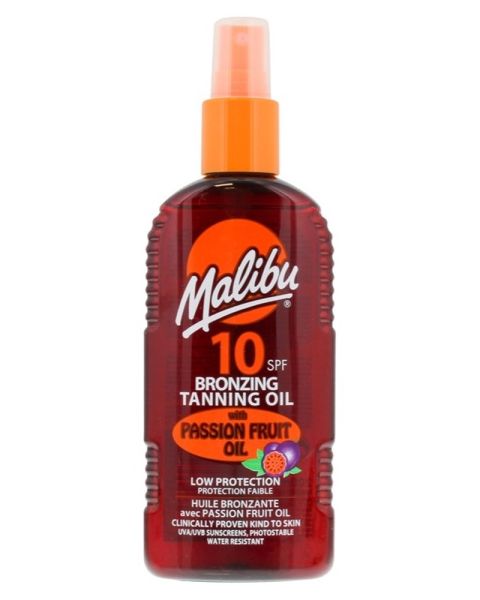 Malibu Bronzing Tanning Oil SPF 10 Passion Fruit