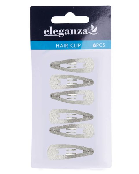 Eleganza Sølv Glimmer Hårspænder 3cm