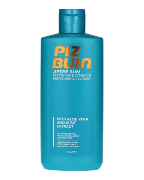 Piz Buin After Sun Soothing & Cooling Moisturising Lotion With Aloe Vera And Mint Extract