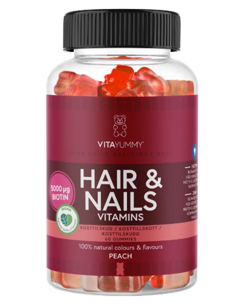 VitaYummy Hair & Nails Vitamins Peach (U)