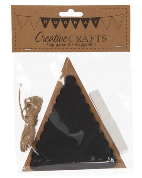 Party Collection Flag Guirlande Sort 2 (U)