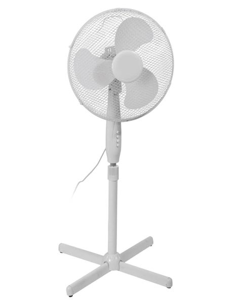 Excellent Houseware Hvid Gulvventilator