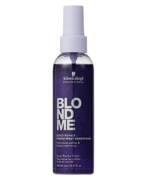Schwarzkopf BlondMe Bond Repair Purple Spray Conditioner